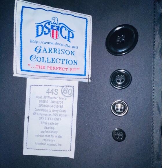 Defense Logistics Agency Garrison Collection Army All Weather Coat - Size 44S - Picture 6 of 9